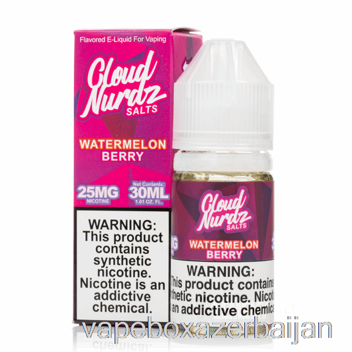 E-Juice Vape Watermelon Berry - Cloud Nurdz Salts - 30mL 25mg